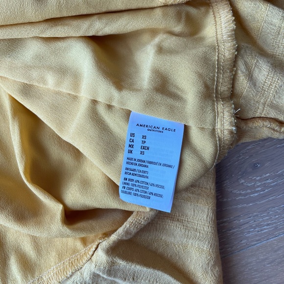 AE Butter Yellow Summer Mini Dress - Picture 4 of 5